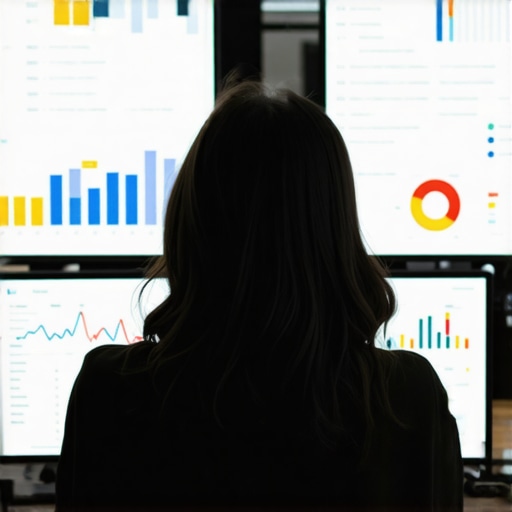 Analyzing GMB Engagement Metrics Person reviewing Google My Business engagement data on a computer screen