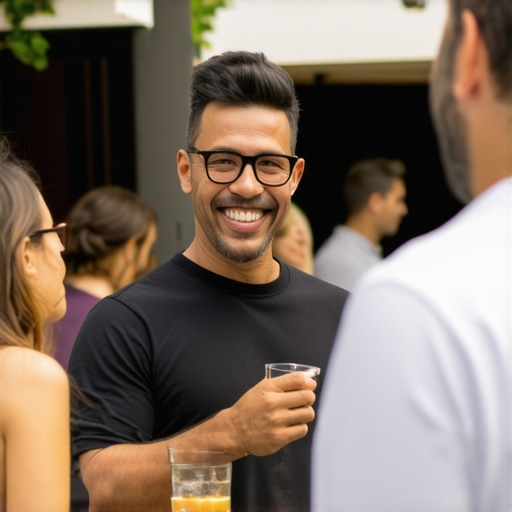 Business owner interacting with customers outdoors for local SEO success