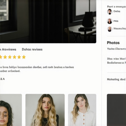 Google My Business profile with high user interaction signals