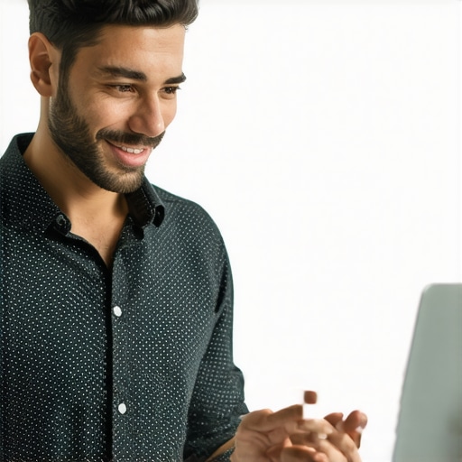 Business owner replying to Google reviews on a laptop