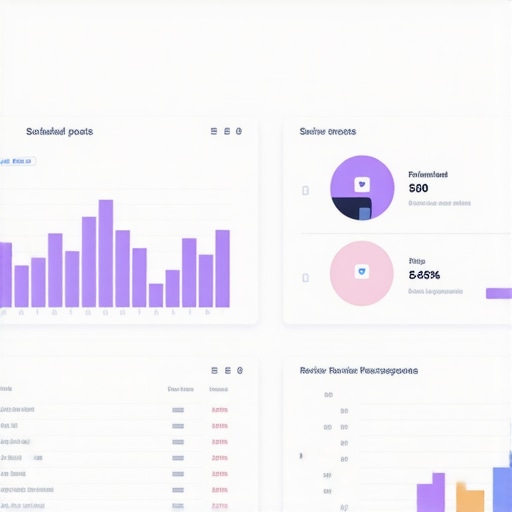 GMB dashboard interface displaying scheduled posts, reviews, and analytics for engagement tracking