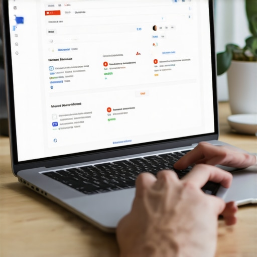 Person using tools to maintain Google My Business profile engagement