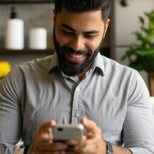 Business owner responding to customer inquiries on mobile device, showcasing active engagement.