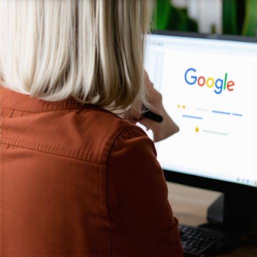 A person replying to reviews on Google My Business on a desktop computer