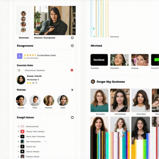 A colorful Google My Business profile with reviews, photos, and interaction buttons.