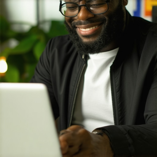 Business owner responding to customer reviews and managing Google My Business profile