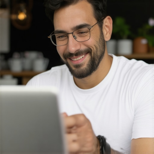 Business owner responding to customer reviews and updating photos on Google My Business