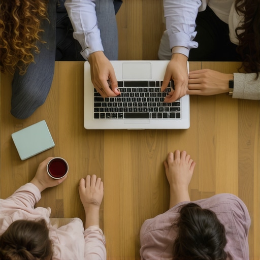 Team planning Google My Business engagement tactics together.