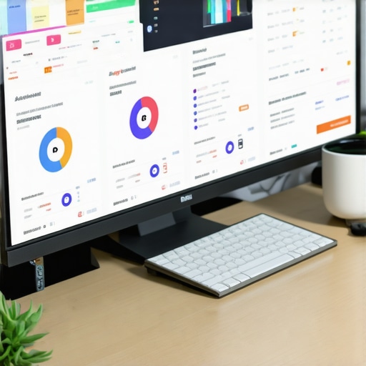 Tools for Managing Local SEO Engagement A workspace with screens showing SEO analytics, social media management, and engagement tracking tools.
