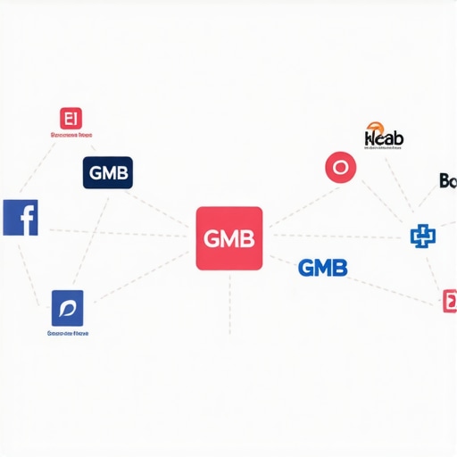 Diagram showing the flow of engagement signals for local SEO management.