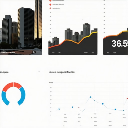 Screenshot of a GMB analytics dashboard showing engagement trends.