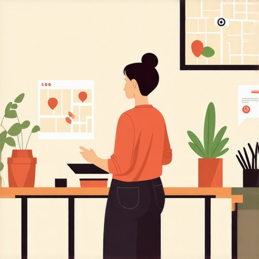 Business owner encouraging local interactions across different neighborhoods through maps and reviews.